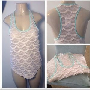Lace tank top
